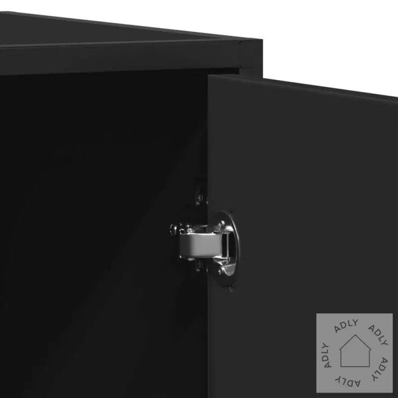 Skjenk Svart 134X35X76 Cm Konstruert Tre