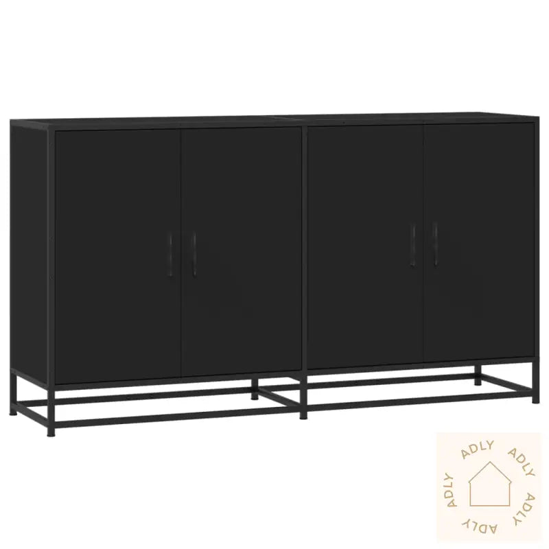Skjenk Svart 134X35X76 Cm Konstruert Tre