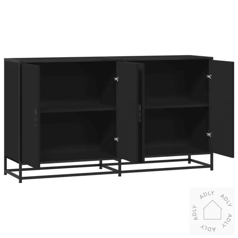 Skjenk Svart 134X35X76 Cm Konstruert Tre