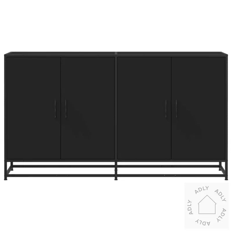 Skjenk Svart 134X35X76 Cm Konstruert Tre