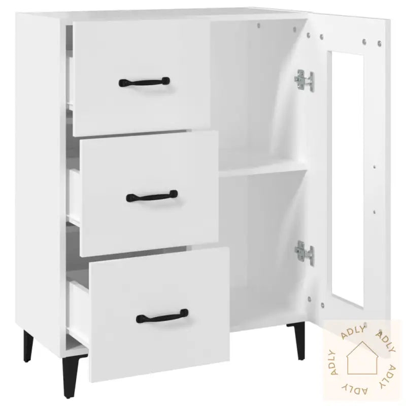 Skjenk Hvit 69,5X34X90 Cm Konstruert Tre