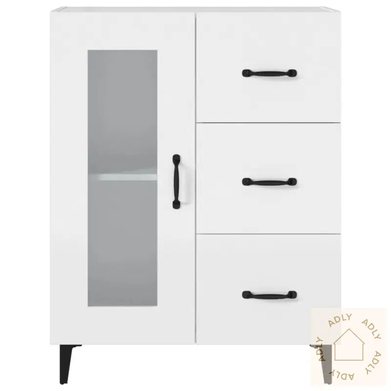 Skjenk Hvit 69,5X34X90 Cm Konstruert Tre