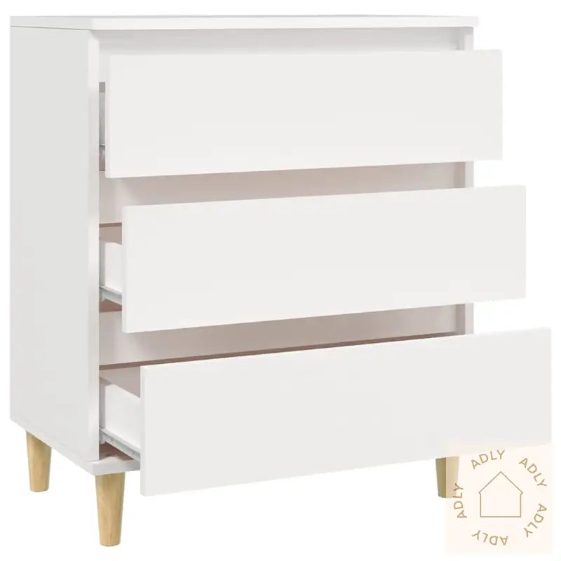 Skjenk Hvit 60X35X70 Cm Konstruert Tre