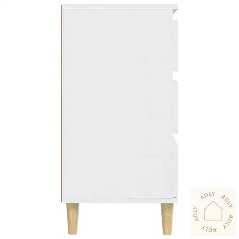 Skjenk Hvit 60X35X70 Cm Konstruert Tre