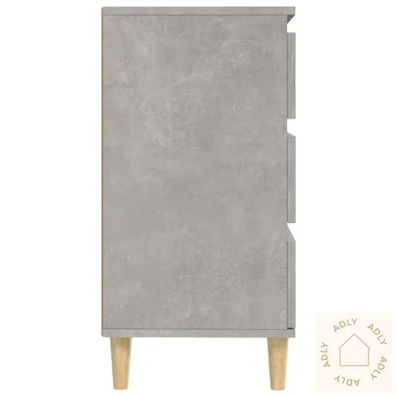Skjenk Betonggrå 60X35X70 Cm Konstruert Tre