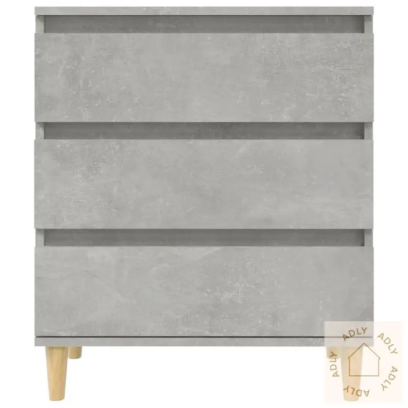 Skjenk Betonggrå 60X35X70 Cm Konstruert Tre