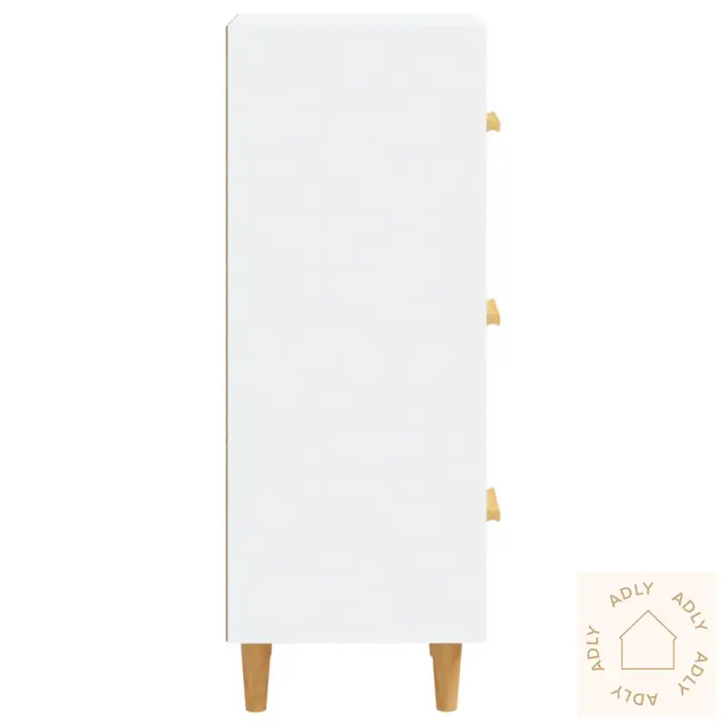 Skjenk Hvit 34,5X34X90 Cm Konstruert Tre