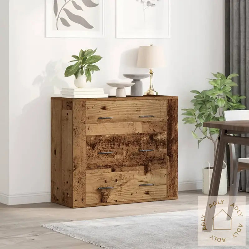 Skjenk Gammelt Tre 80X33X70 Cm Konstruert Tre