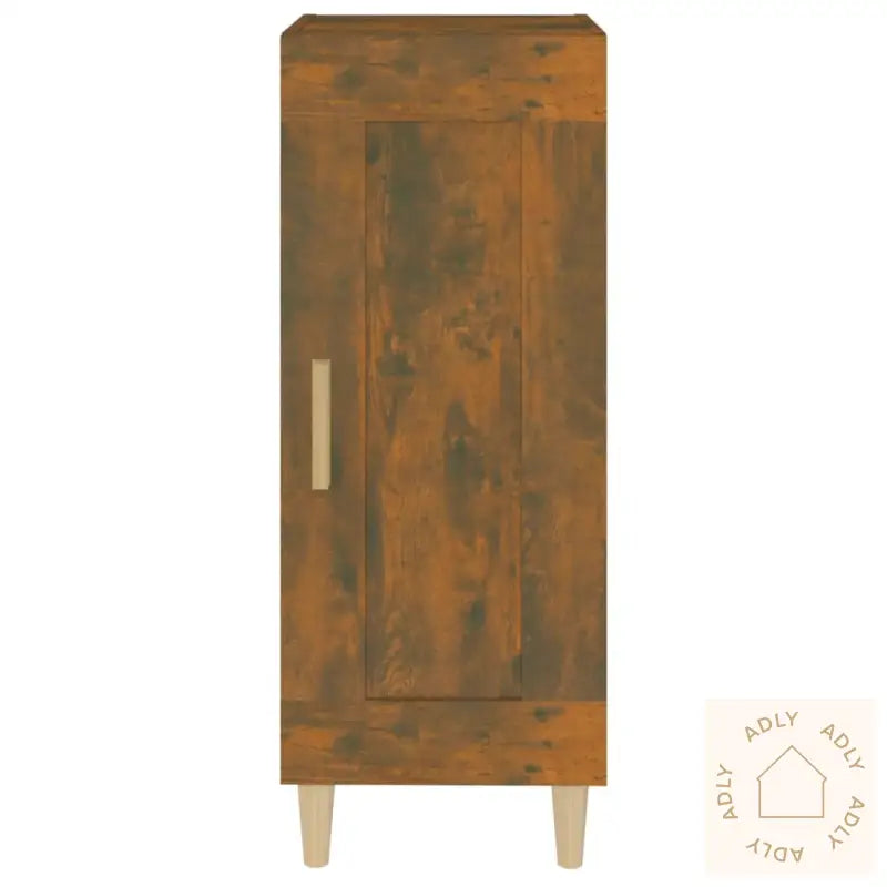 Skjenk Røkt Eik 34,5X34X90 Cm Konstruert Tre