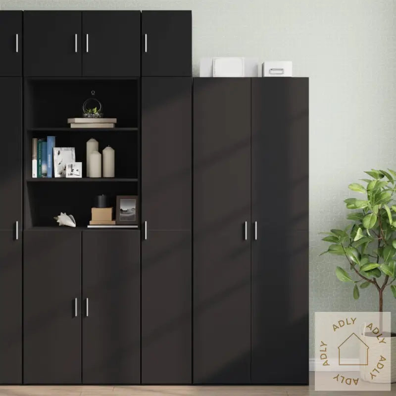 Veggskap Svart 30X42,5X40 Cm Konstruert Tre