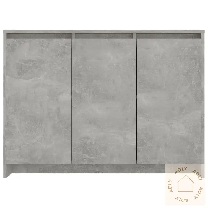 Skjenk Betonggrå 102X33X75 Cm Konstruert Tre