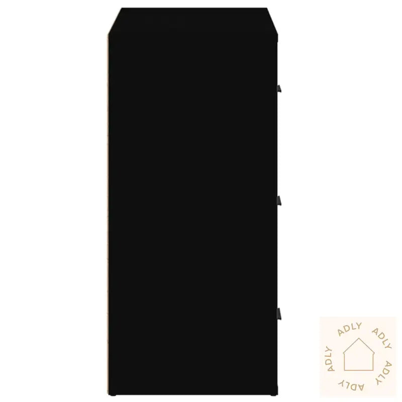 Skjenk Svart 80X33X70 Cm Konstruert Tre