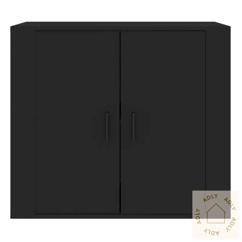 Skjenk Svart 80X33X70 Cm Konstruert Tre