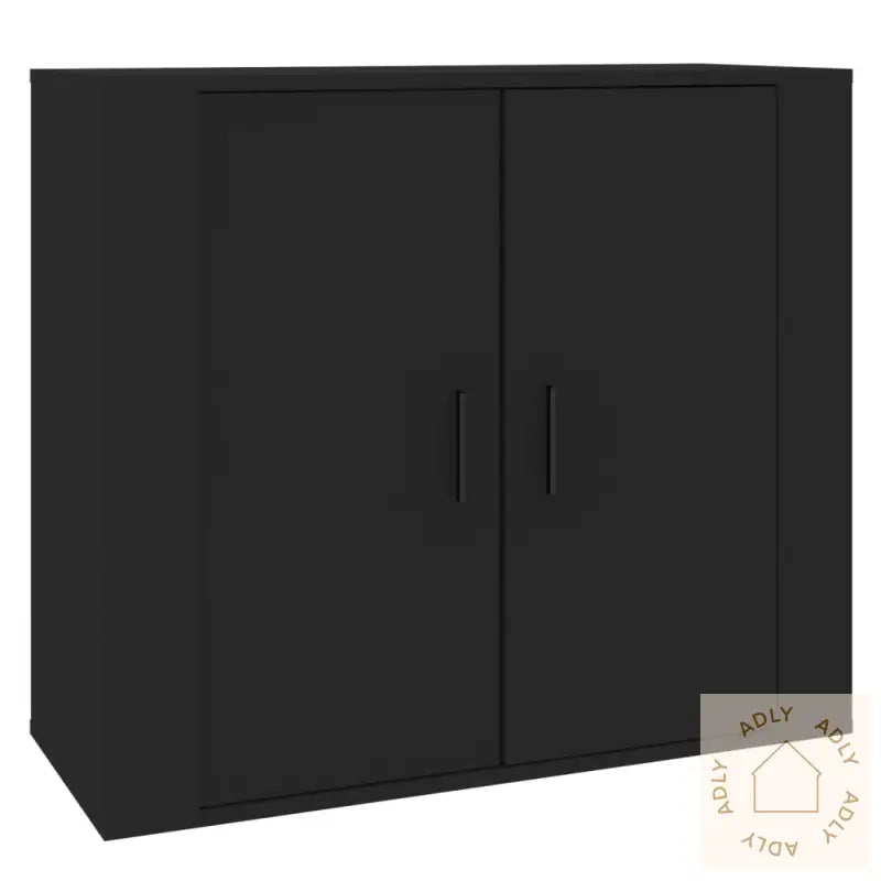 Skjenk Svart 80X33X70 Cm Konstruert Tre
