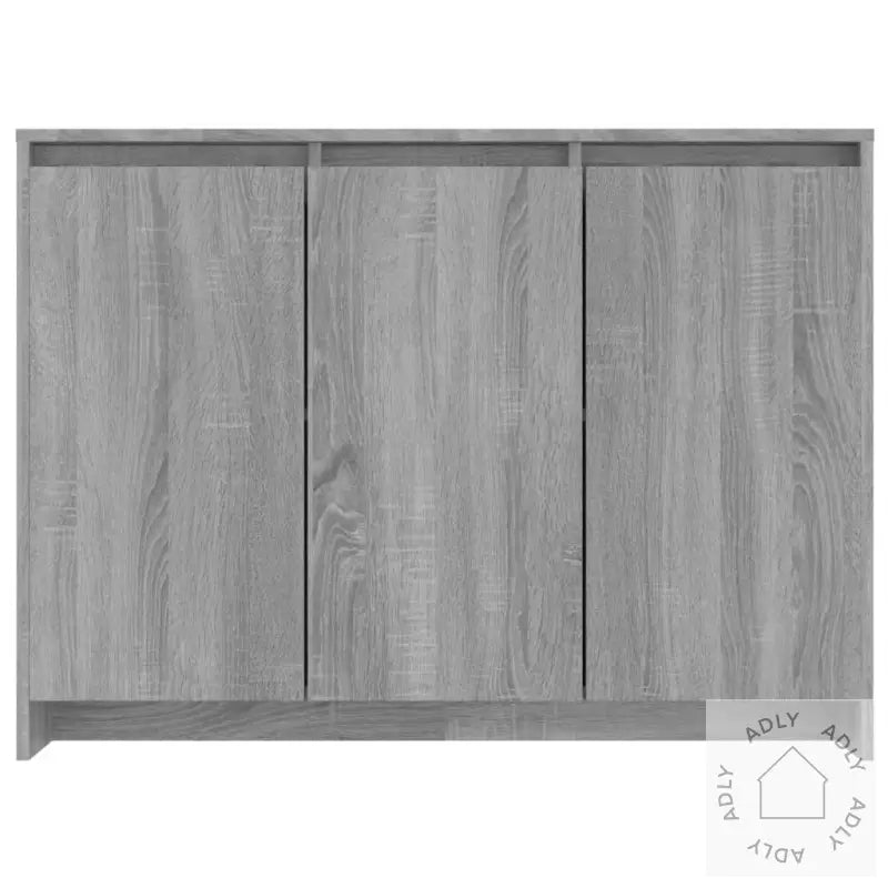 Skjenk Grå Sonoma Eik 102X33X75 Cm Konstruert Tre