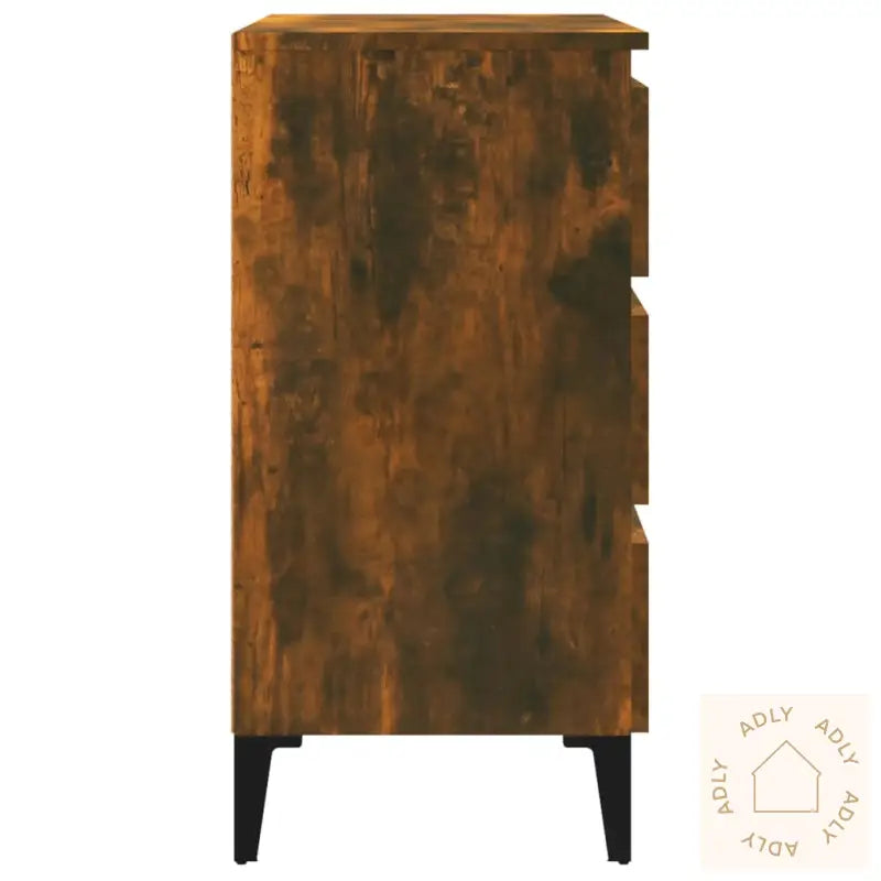 Skjenk Røkt Eik 60X35X69 Cm Konstruert Tre