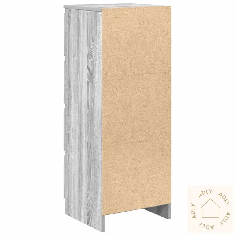 Skjenk Grå Sonoma 37,5X35X99 Cm Konstruert Tre