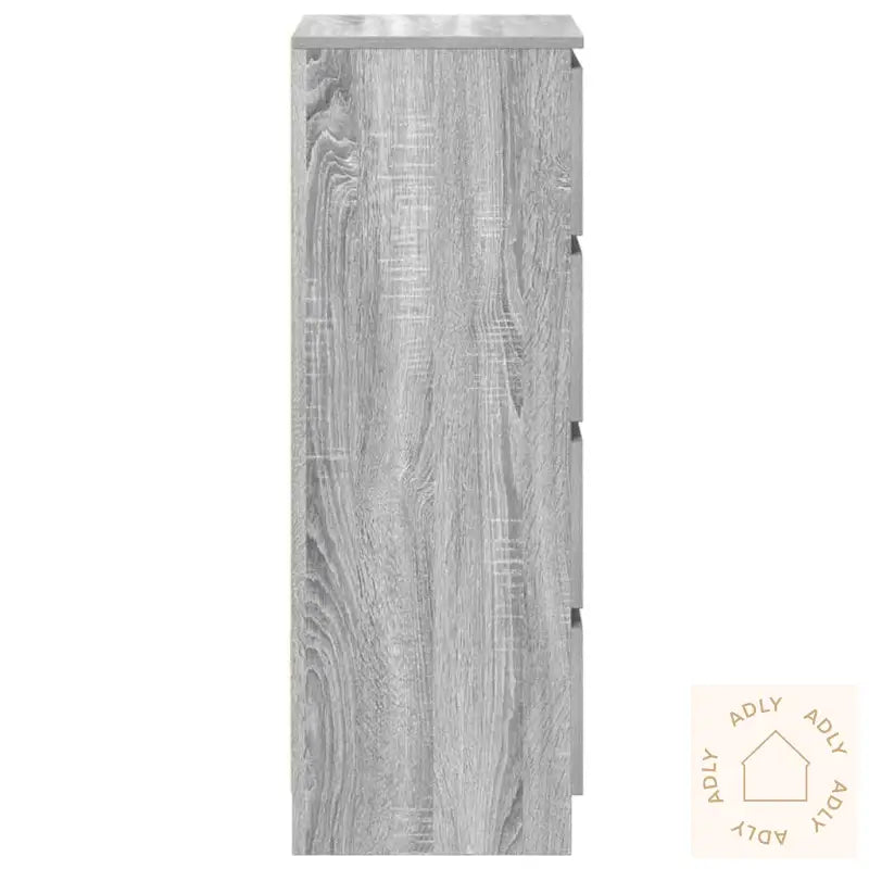 Skjenk Grå Sonoma 37,5X35X99 Cm Konstruert Tre