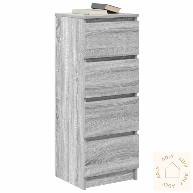 Skjenk Grå Sonoma 37,5X35X99 Cm Konstruert Tre