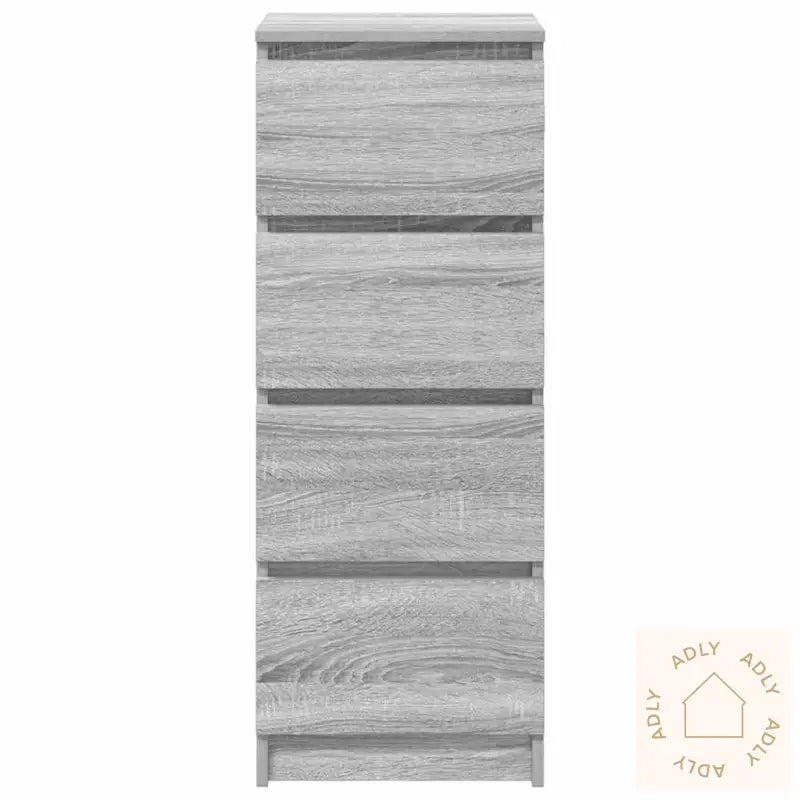 Skjenk Grå Sonoma 37,5X35X99 Cm Konstruert Tre