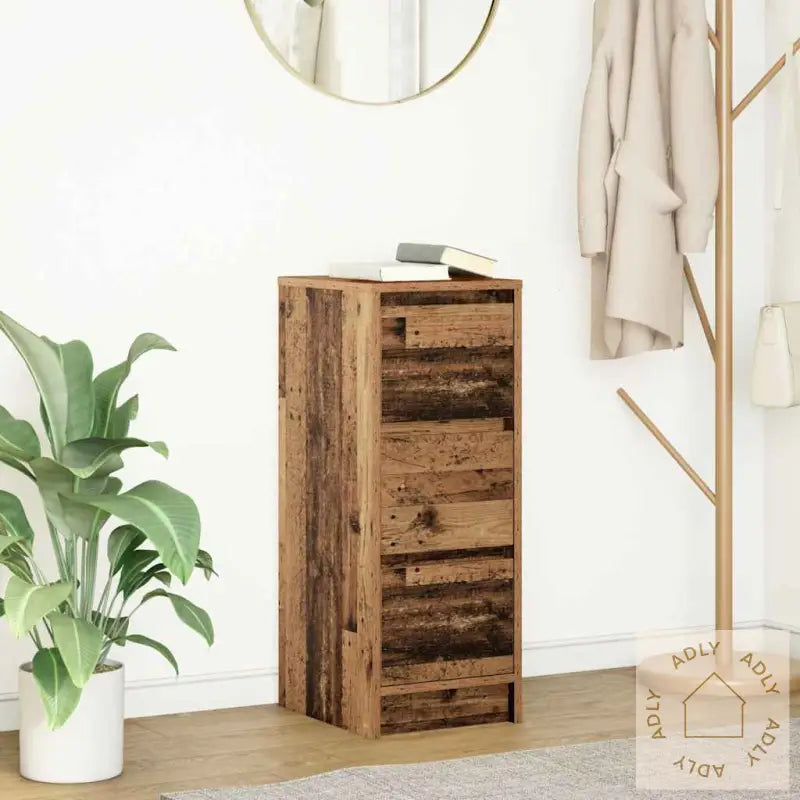 Skjenk Gammelt Tre 29,5X34X76 Cm Konstruert Tre