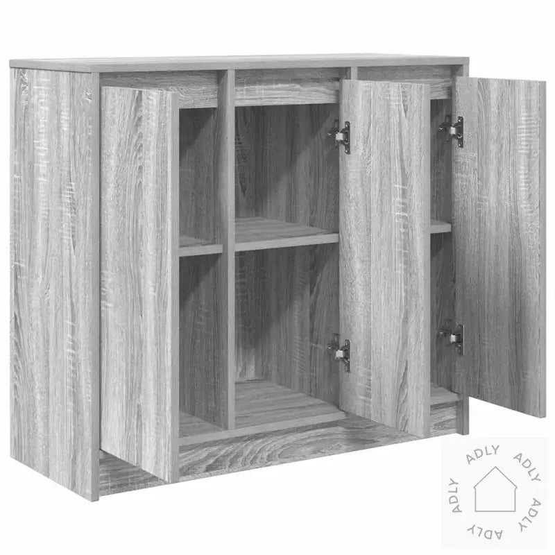 Skjenk Grå Sonoma 85X34X76 Cm Konstruert Tre