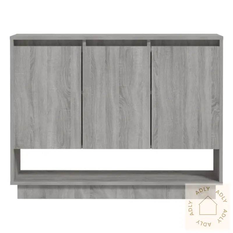 Skjenk Grå Sonoma Eik 97X31X75 Cm Konstruert Tre