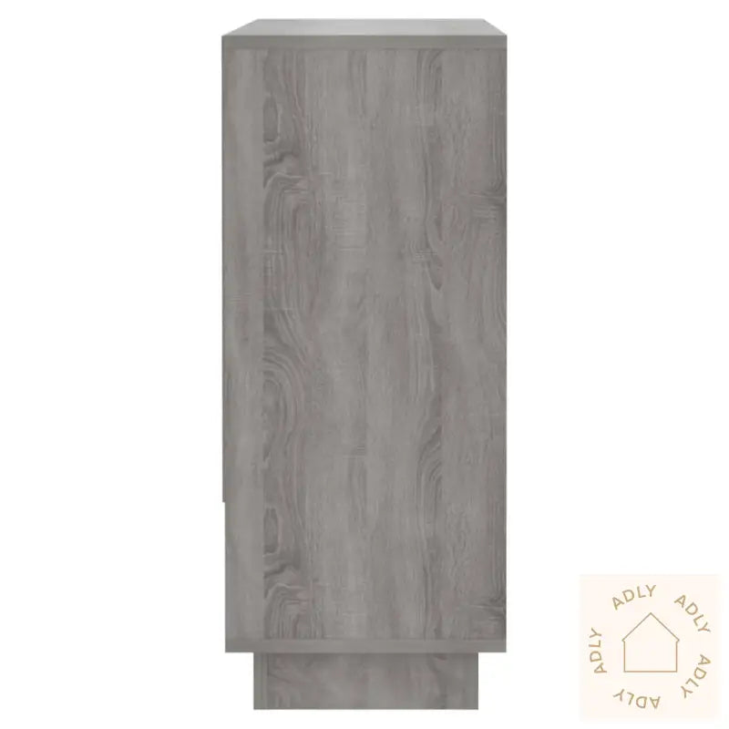 Skjenk Grå Sonoma Eik 97X31X75 Cm Konstruert Tre