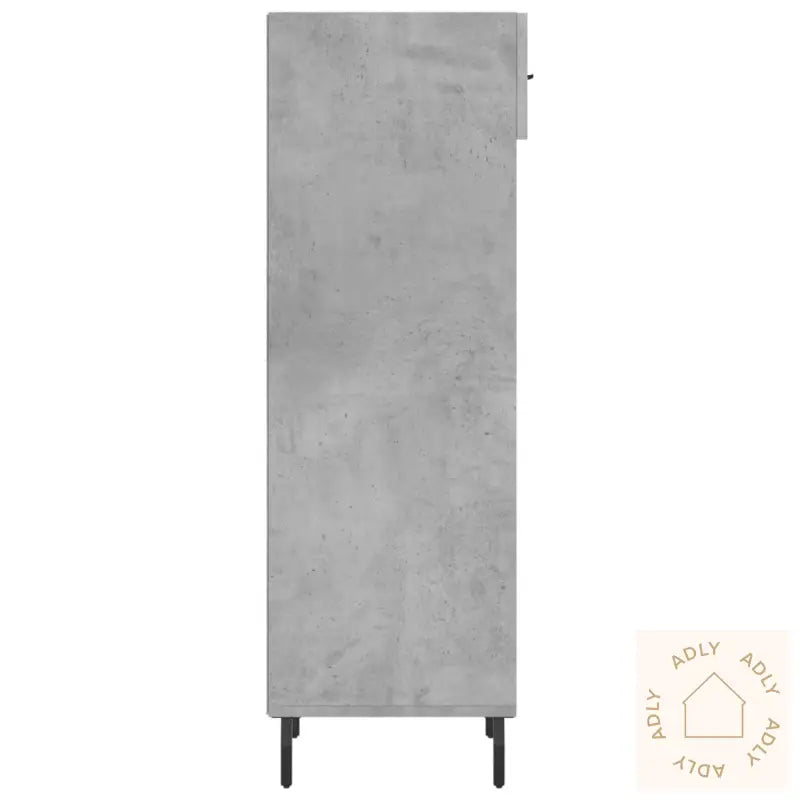 Skohylle Betonggrå 30X35X105 Cm Konstruert Tre