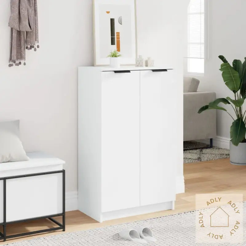 Skoskap Hvit 59X35X100 Cm Konstruert Tre