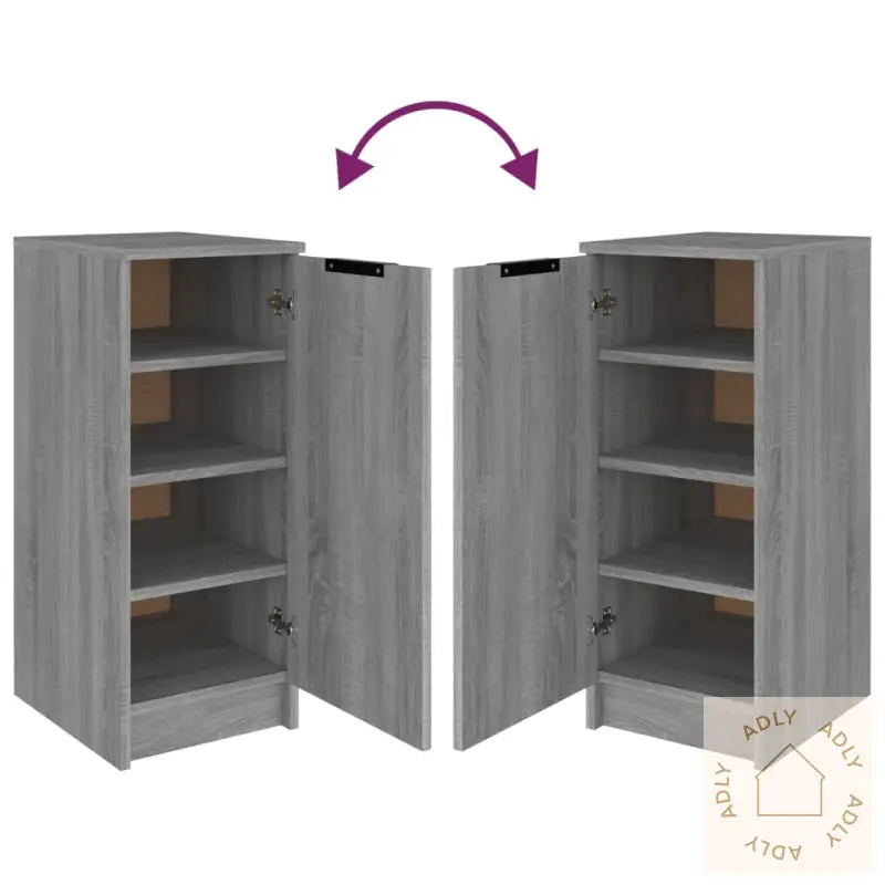 Skoskap Grå Sonoma 30X35X70 Cm Konstruert Tre