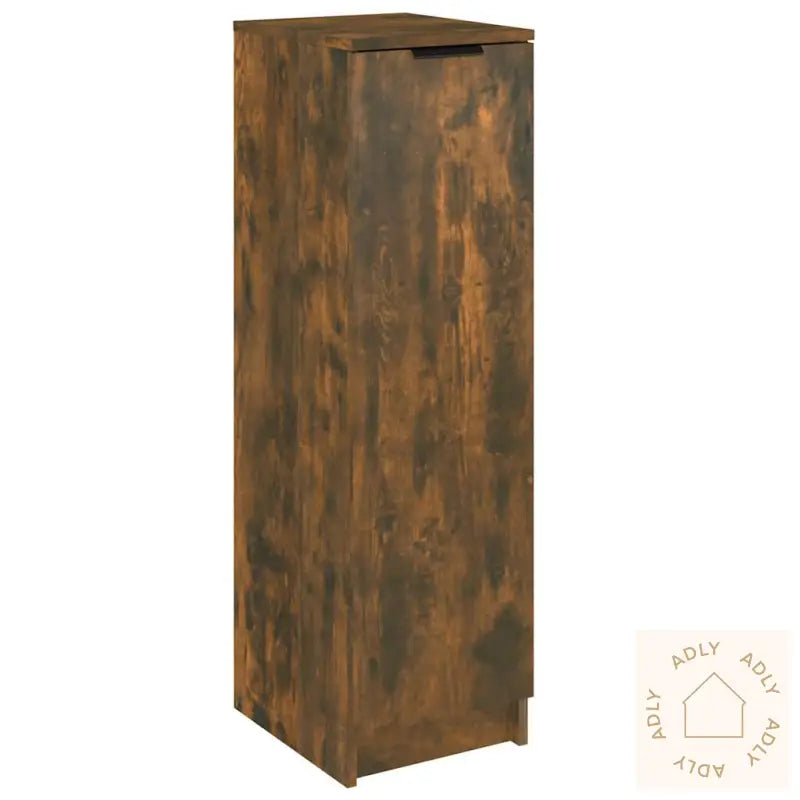 Skoskap Røkt Eik 30X35X100 Cm Konstruert Tre