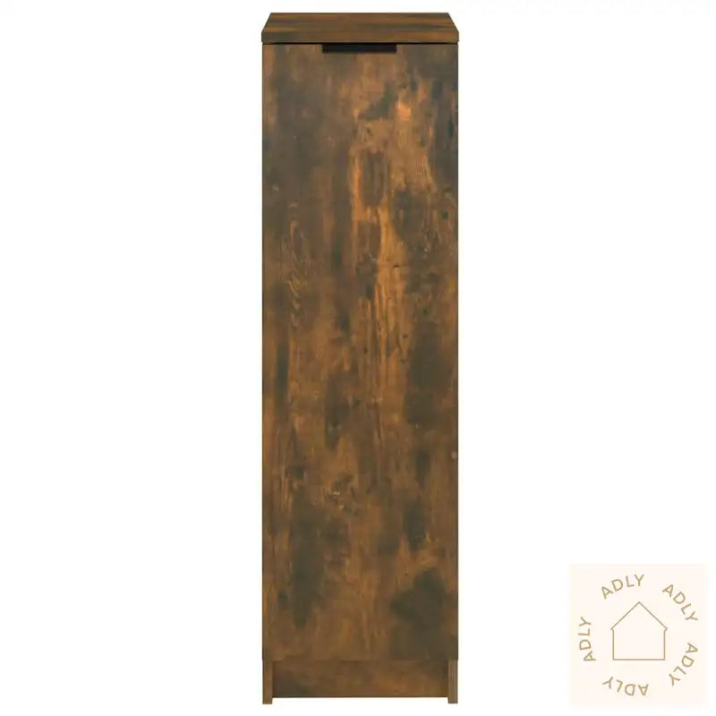 Skoskap Røkt Eik 30X35X100 Cm Konstruert Tre