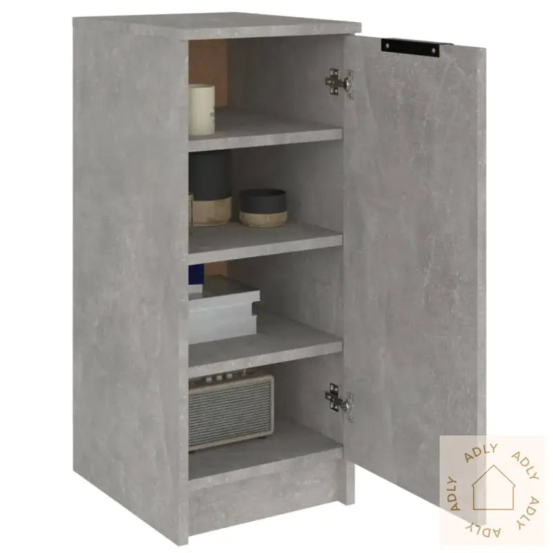 Skoskap Betonggrå 30X35X70 Cm Konstruert Tre