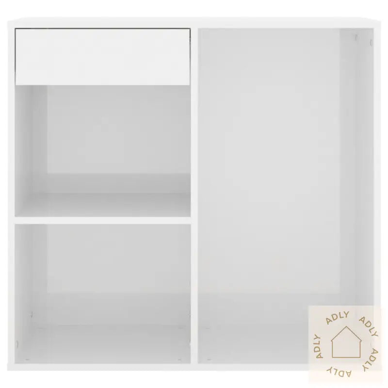 Sminkeskap Høyglans Hvit 80X40X75 Cm Konstruert Tre