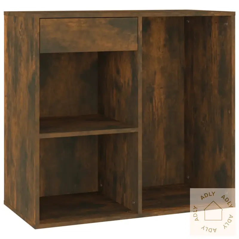 Sminkeskap Røkt Eik 80X40X75 Cm Konstruert Tre