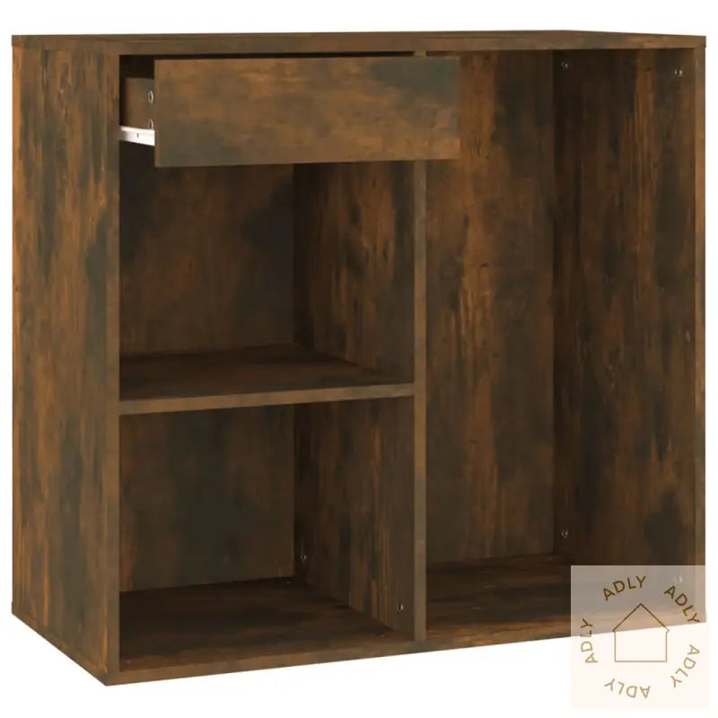 Sminkeskap Røkt Eik 80X40X75 Cm Konstruert Tre