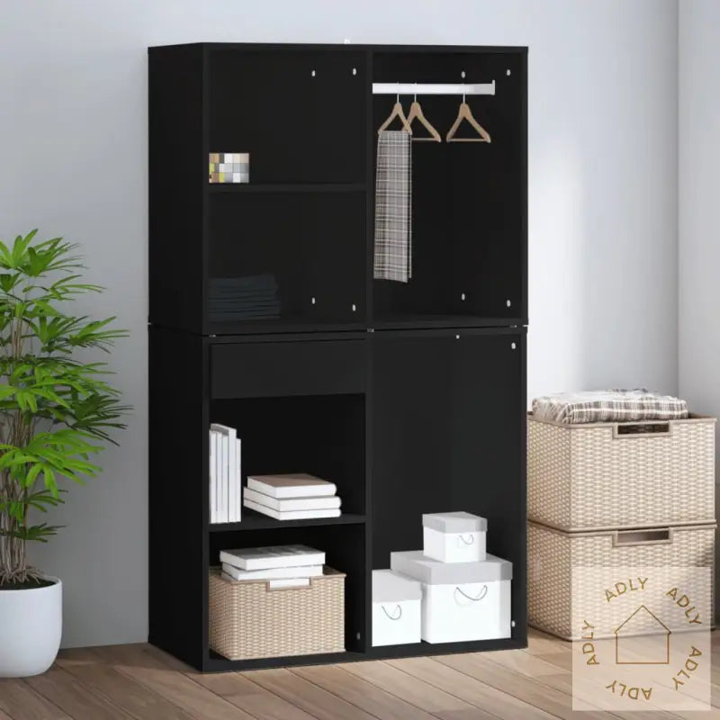 Sminkeskap Svart 80X40X65 Cm Konstruert Tre