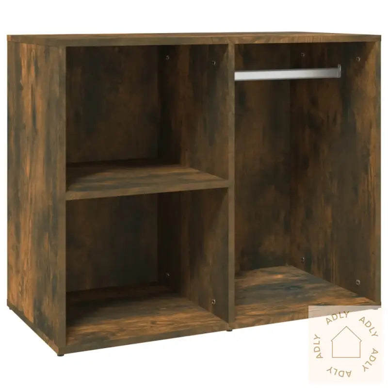 Sminkeskap Røkt Eik 80X40X65 Cm Konstruert Tre
