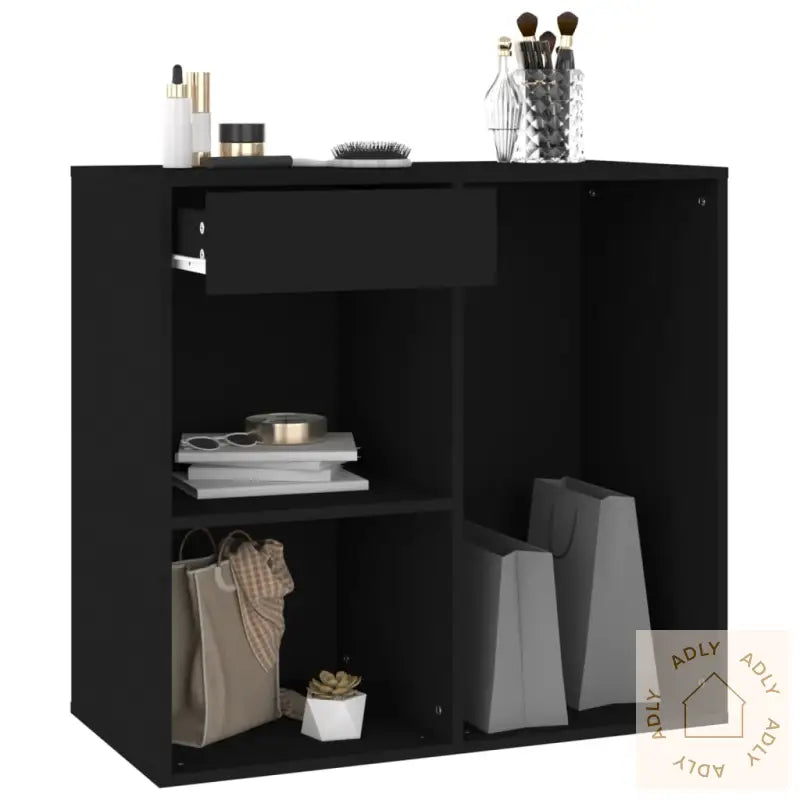 Sminkeskap Svart 80X40X75 Cm Konstruert Tre