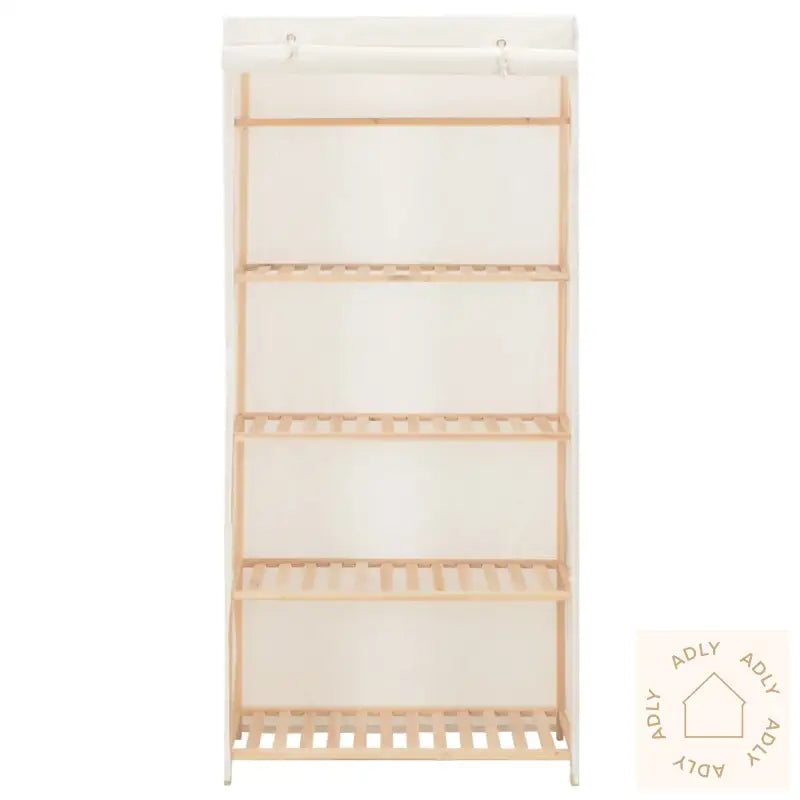 Garderobeskap Hvit 79X40X170 Cm Stoff