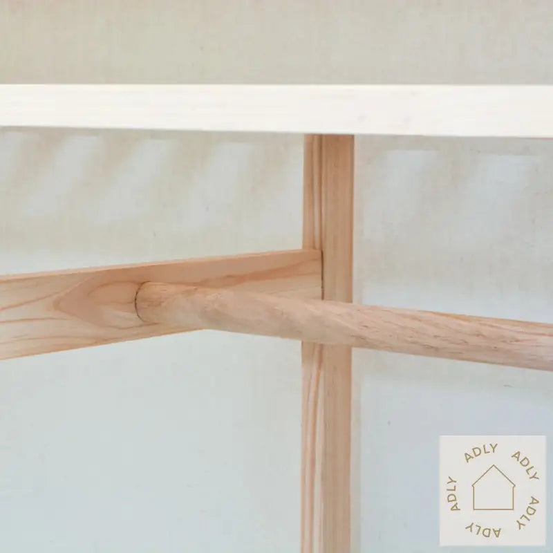 Garderobeskap I Stoff Og Furu 110X40X170 Cm