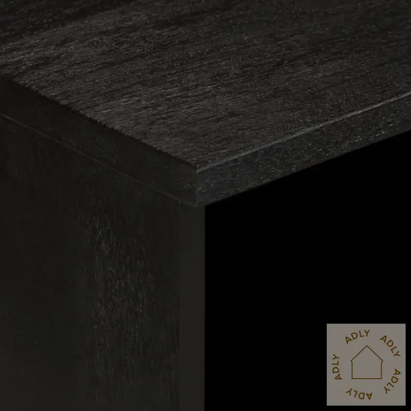 Tv-Benk Svart 70X33X46 Cm Konstruert Tre