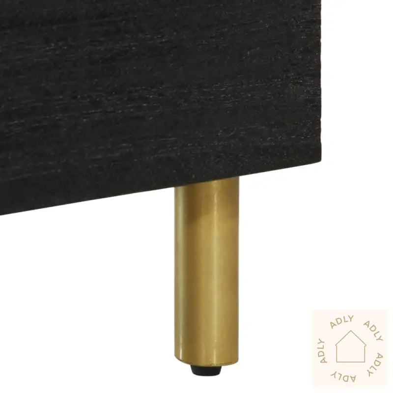 Tv-Benk Svart 70X33X46 Cm Konstruert Tre