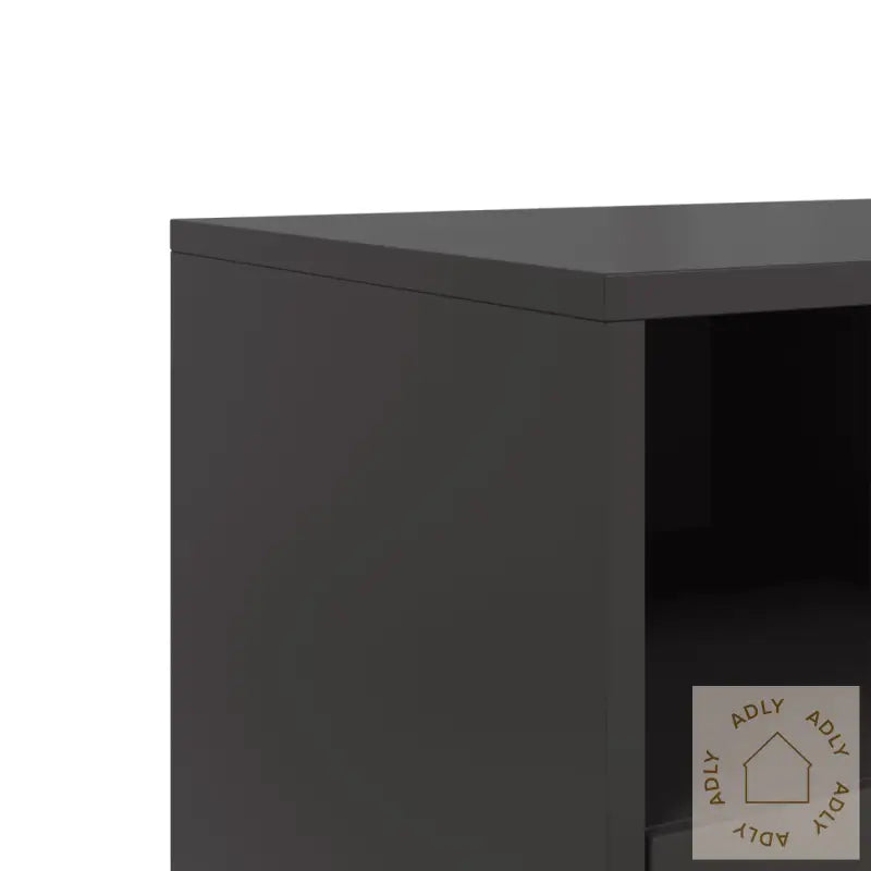 Tv-Benk Svart 100,5X39X43,5 Cm Stål