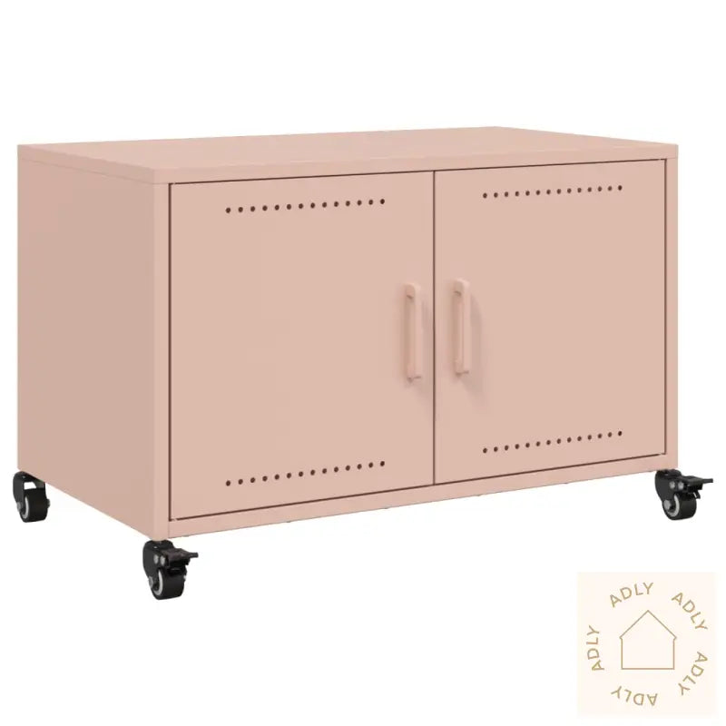 Tv-Benk Rosa 68X39X43,5 Cm Kaldvalset Stål
