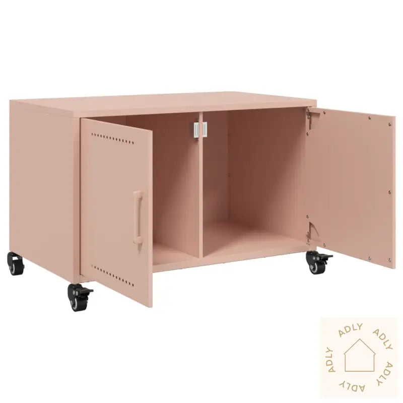 Tv-Benk Rosa 68X39X43,5 Cm Kaldvalset Stål