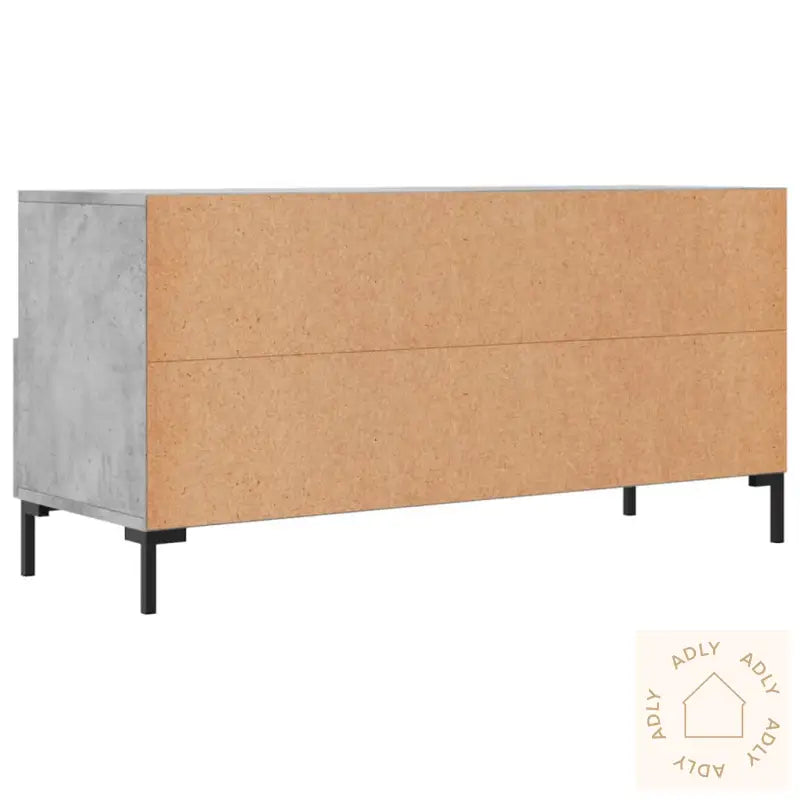Tv-Benk Betonggrå 120X35X48 Cm Konstruert Tre