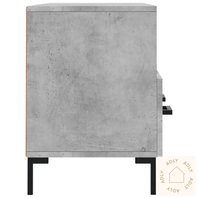 Tv-Benk Betonggrå 120X35X48 Cm Konstruert Tre