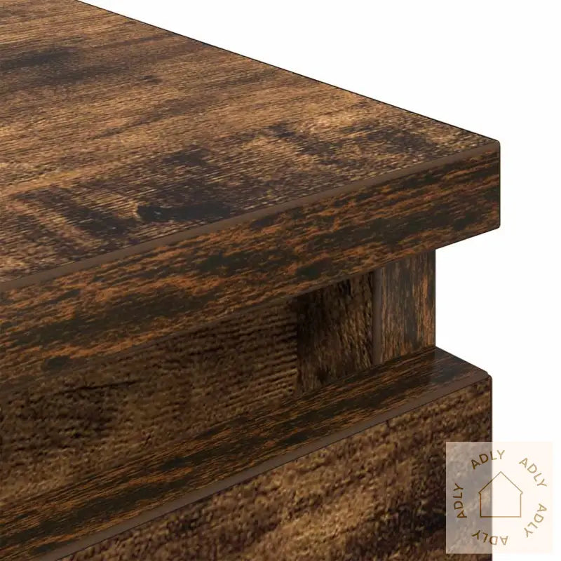 Tv-Benk Røkt Eik 100X35X54 Cm Konstruert Tre